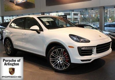 Porsche : Cayenne Turbo 2015 wagon used 4.8 l 8 cylinder engine automatic all wheel drive leather white