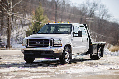 Ford : F-350 RARE 2003 7.3 MANUAL FLATBED CREW CAB ONLY 86k WOW 2003 ford f 350 flatbed hauler 7.3 c 4500 f 650 f 450 f 550 f 250 6.0 3500