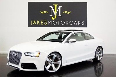 Audi : Other RS 5 Coupe S-TRONIC ($78K MSRP) 2013 audi rs 5 coupe s tronic 78 k msrp white on black 29 k miles pristine