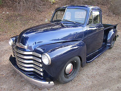 Chevrolet : Other Pickups deluxe 1951 chevy 3100 5 window short bed hot rod w camaro clip rear v 8 auto fast