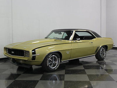 Chevrolet : Camaro RS/SS 396 396 350 hp factory a c car 4 speed manual correct olympic gold super clean