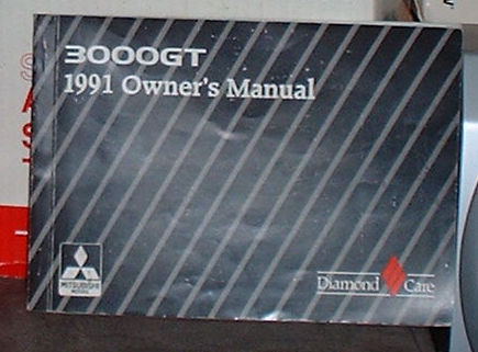 1991 Dodge Stealth and Mitsubishi 3000GT owners manuals, 3