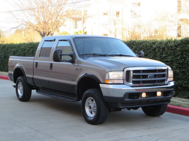 Ford : F-250 4x4 DIESEL! 1 owner crew cab short bed lariat 7.3 l diesel 86 k low miles tx truck mint look