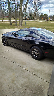 Ford : Mustang GT Premium 2013 ford mustang twin turbo 878 rwhp black on black w grabber blue stripes 2 k