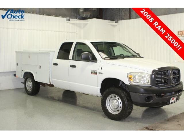 Dodge : Ram 2500 ST Used 08 Dodge Ram 2500 ST Quad Cab 4x4 5.7L Hemi V8 Enclosed Knapheide Utility