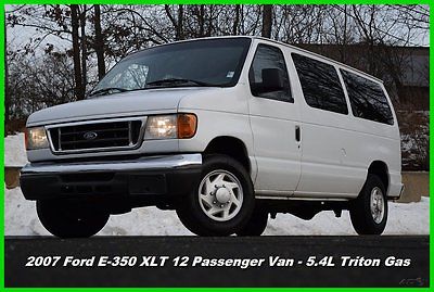 Ford: E-Series Van 07 ford e 350 xlt super duty 12 passenger van 5.4 l v 8 triton gas used e 350 cloth
