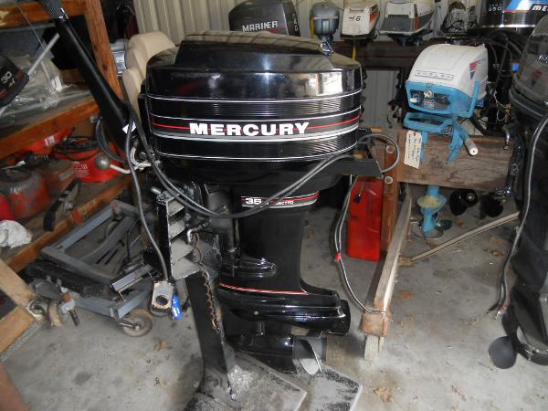 1988 MERCURY 35HP Long Electric Engine and Engine Accessories