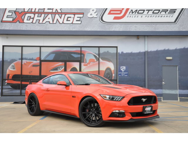 Ford: Mustang GT 2015 ford mustang gt whipple 2.9 supercharger vossen wheels h r lowering springs
