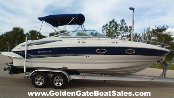 2007, 25' CROWNLINE 255 CCR with Trailer Included