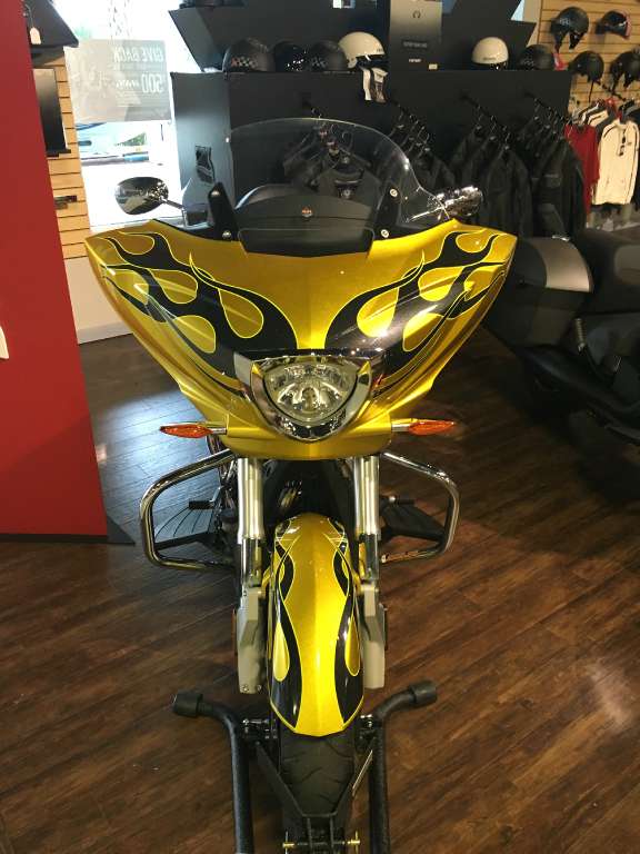 2014 Victory Cross Country Tequila Gold with Flames