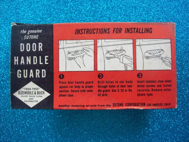 1954 1955 Oldsmobile Olds Buick Sutone door handle guard kit, 1
