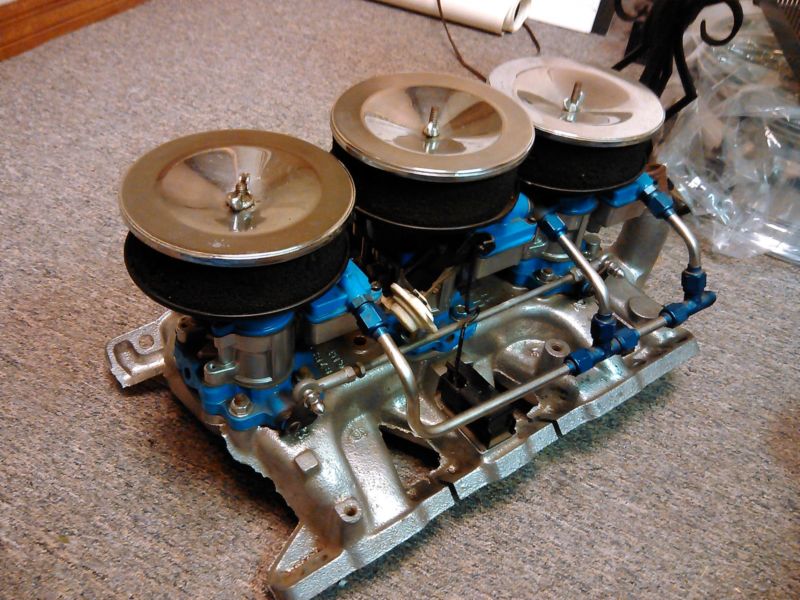 Pontiac Tri Power Intake Manifold Carburetors 326 389 410, 0