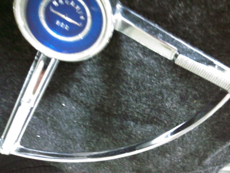 Ford Galaxie 500 Chrome Horn Ring w/ Center Cap 1963 1964, 3