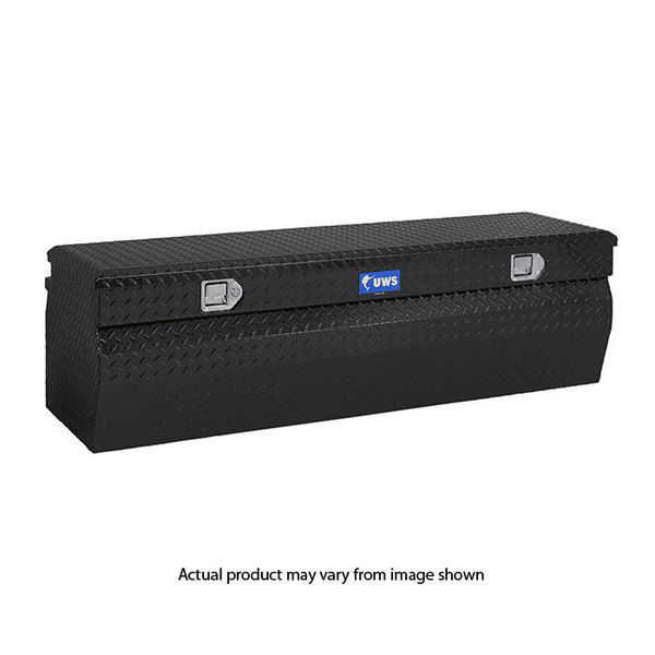 New Black Wedge Chest Aluminum Tool Box with Beveled Insulated Lid, 0