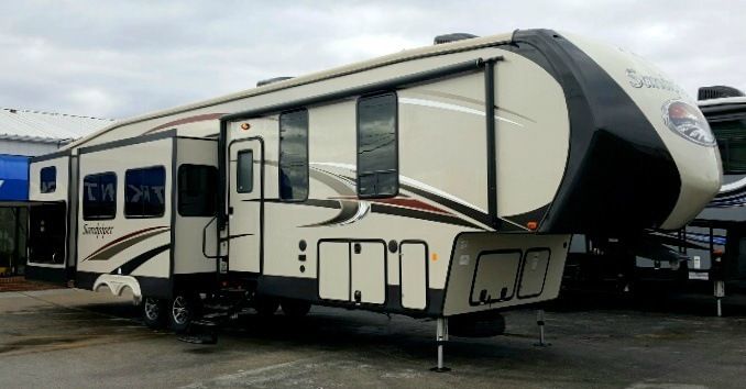 New 2016 Forest River RV Sandpiper 380BH5 with Lifetime Warranty