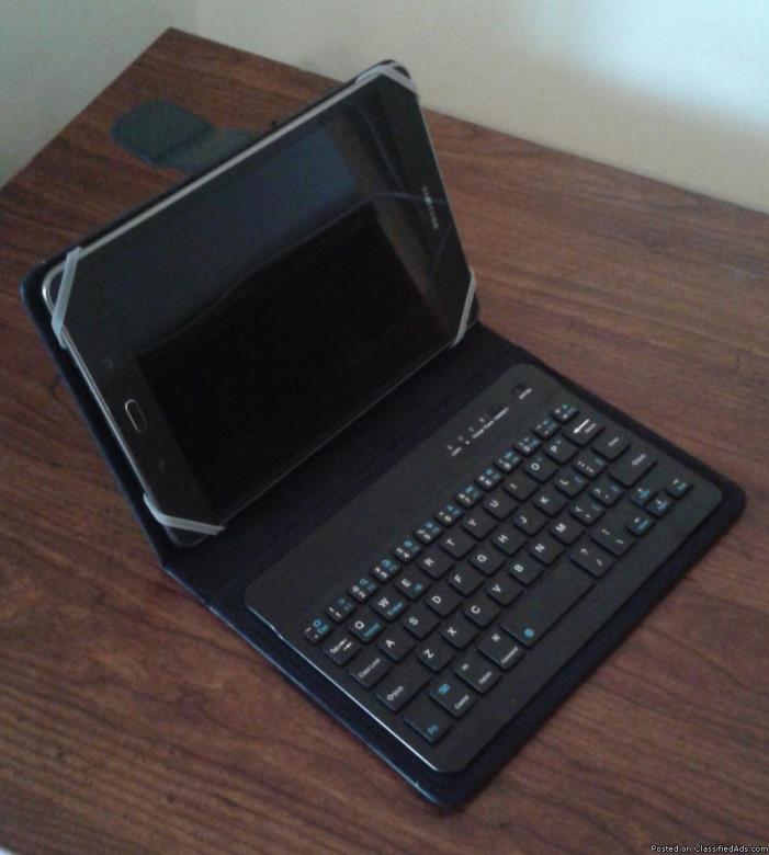 Tablet A with Mini Keyboard and Case