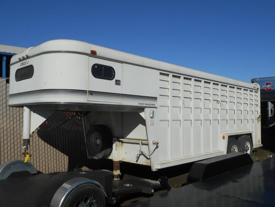 1991  Circle J Trailers  18' Rancher Stock Trailer