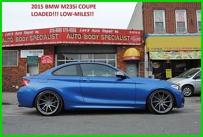 2015 BMW 2-Series i M235i M-235 F22 M 235i Repairable Rebuildable Salvage Wrecked Runs Drives Project Needs Fix Low Mile