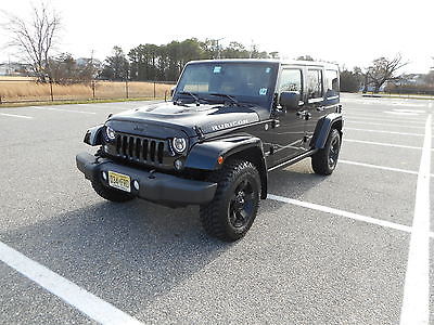 2015 Jeep Wrangler Unlimited Rubicon Sport Utility 4-Door 2015 Jeep Wrangler Unlimited Rubicon - Black Interior/Exterior - Clean Car Fax