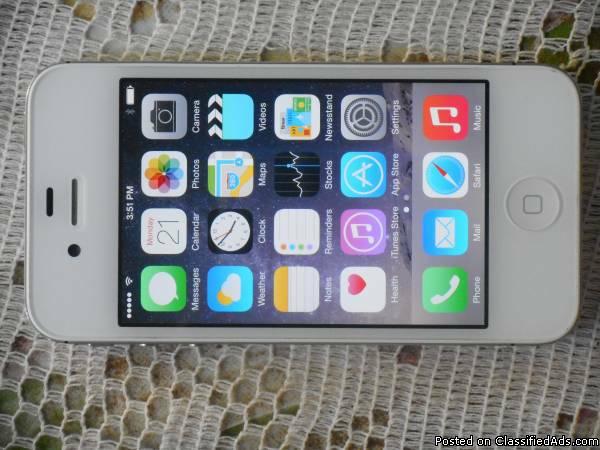 Apple iPhone 4 8GB White Verizon Phone Like New ios 7.0.4