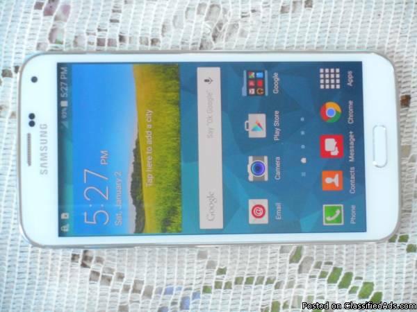 Samsung Galaxy S5 G900V New Without Box Verizon White Clear ESN, 0
