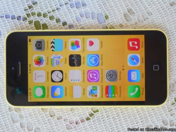 New Without Box Apple iPhone 5c 16GB Yellow Verizon Phone, 0