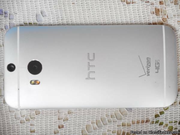 Brand New HTC M8 Verizon 32GB Android Smartphone In Silver Clear ESN, 1