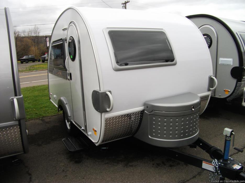 Brand new 2017 White and Silver T@B CS-S Teardrop camper with bathroom