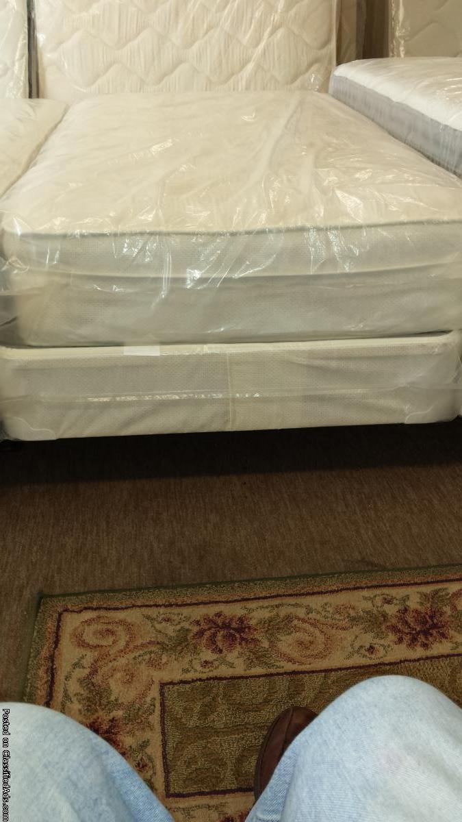 Must sale New King Size Eur Top Mattress Set