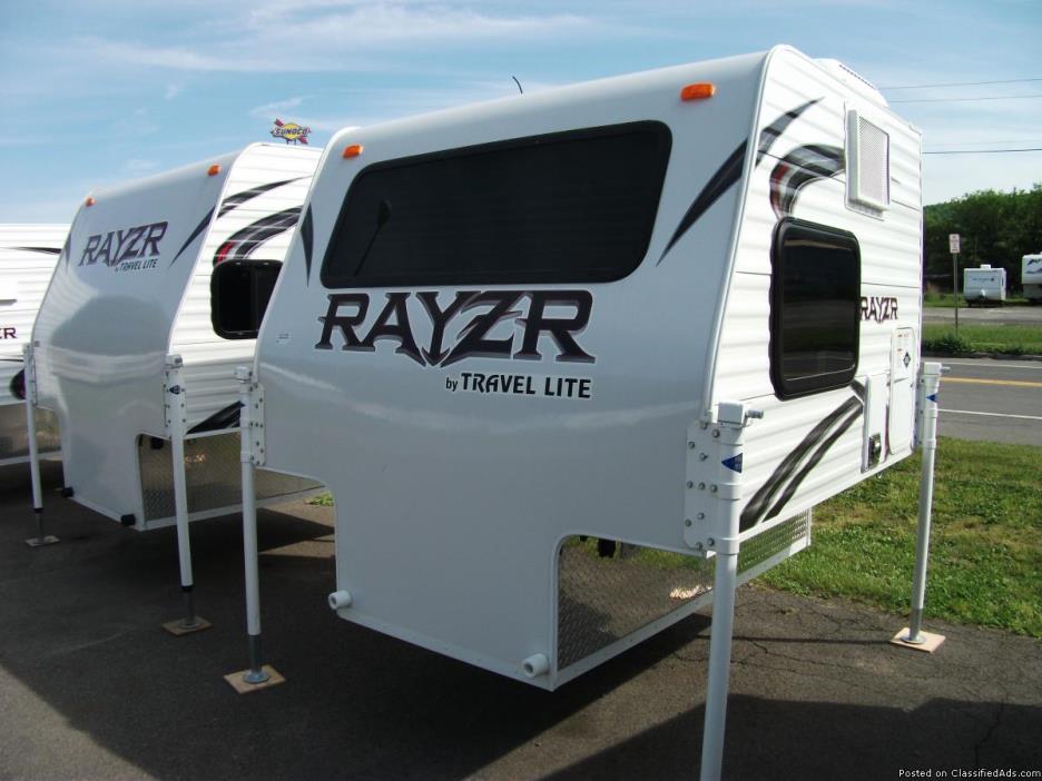 Brand new 2016 Travel Lite RAYZR FBM Truck Camper for mid size truck