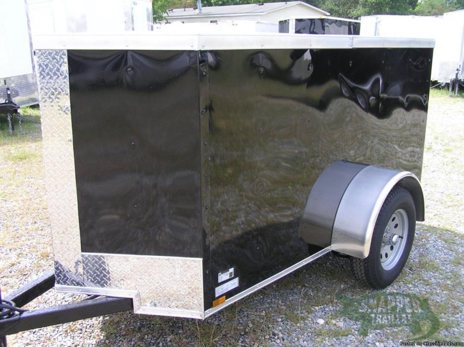 Enclosed Cargo for SALE! 4 ' by8 ' New Enclosed Trailer