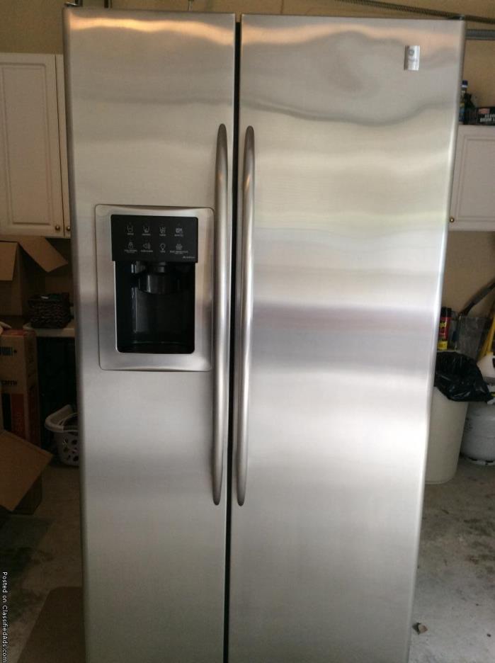 GE Stainless Side-By-Side Refrigerator