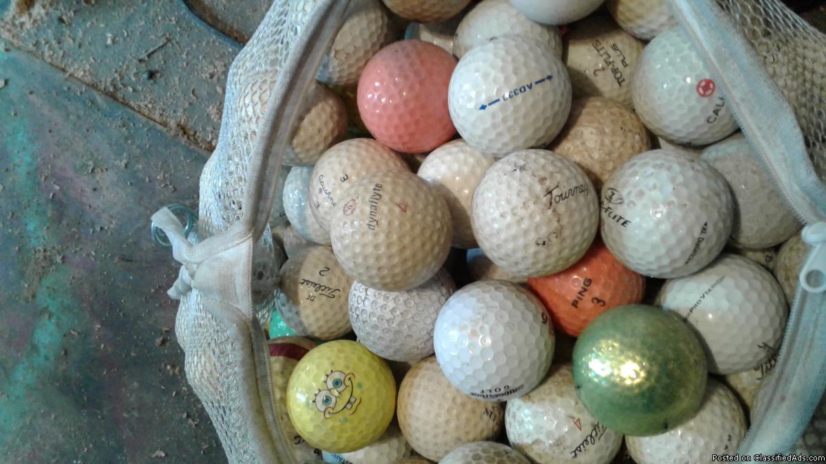 Old golf balls