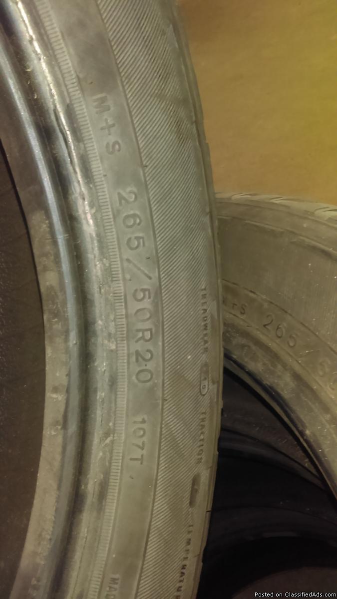 Quality used tires 265 50 20, 2