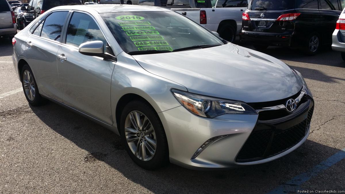2015 TOYOTA CAMRY SE - $0 MONEY DOWN AND GUARANTEED CREDIT APPROVAL O.A.C.