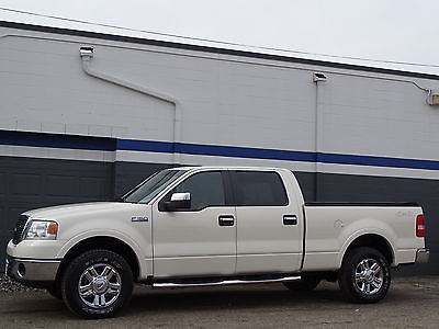 2007 Ford F-150 -- Ford F-150 SuperCrew 4x4 71k Mi 5.4L V8 Leather Sunroof Pearl White Low Miles