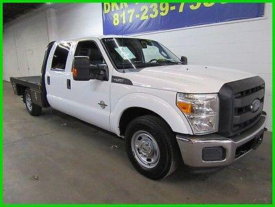 2013 Ford F-250 Crew Cab Flatbed 2013 F-250 Crew Cab Power Stroke Diesel Service Contractor Flatbed Work Truck