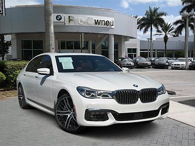 2017 BMW 7-Series  2017 Sedan Used Twin Turbo Premium Unleaded V-8 4.4 L/268 Automatic RWD White