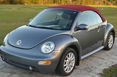 2005 Volkswagen Beetle-New GLS 2dr Convertible 2005 volkswagen new beetle gls 2 dr convertible 12 800 miles gray convertible 2.0