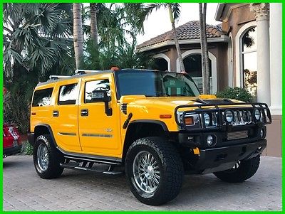 2003 Hummer H2 Base Sport Utility 4-Door 2003 hummer h 2 75 k miles sunroof leather 3 rd row