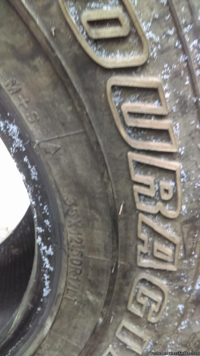 Quality used tires 35 x 12.5 x 17, 2