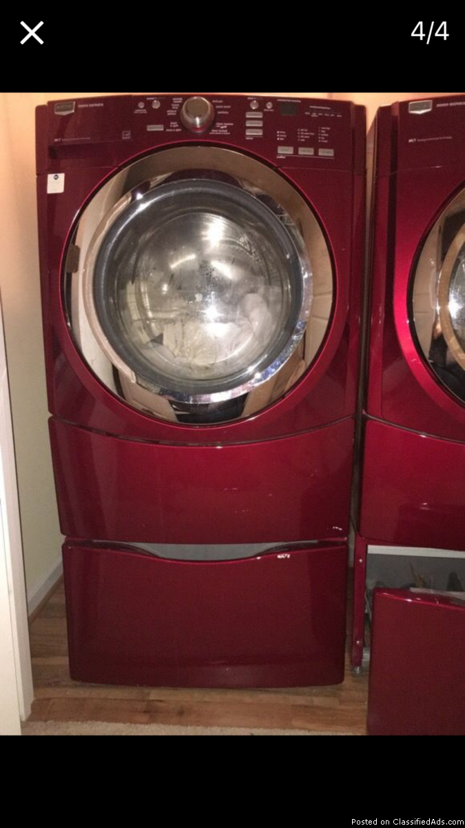 May tag double load washer and dryer, 1
