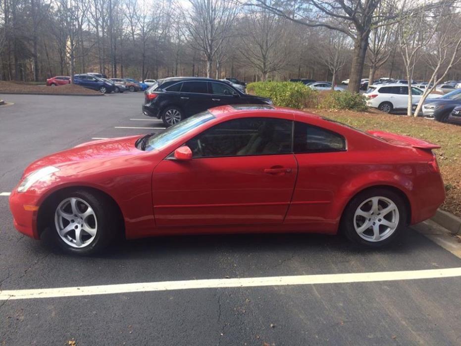 2004 Infiniti G35  2004 Infiniti G35 RWD 2dr Red Coupe