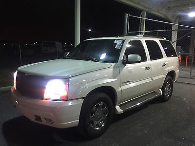 2005 Cadillac Escalade WHITE, BACK UP CAM, REMOTE START, TOUCH SCREEN DVD 2005 CADILLAC ESCALADE in PEARL WHITE COLOR- AWD-BACK UP CAM-DVD RADIO
