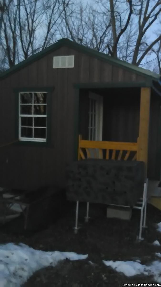 10x14 cabinmake reasonable off, need gone by end of month., 2