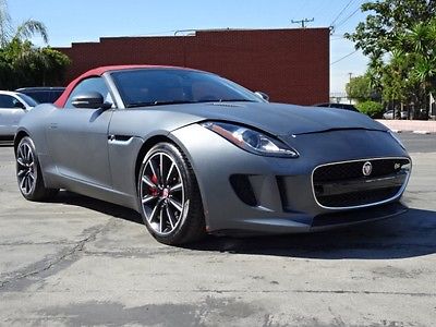 2015 Jaguar F-Type Conv V6 S 2015 Jaguar F-Type Convertible V6 S Damaged Salvage Red Interior Priced to Sell!