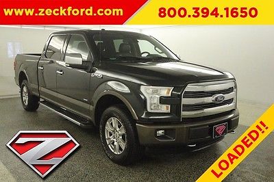2015 Ford F-150 Lariat 4x4 3.5 EcoBoost Automatic 4WD Navigation Dual Panel Sunroof Leather Heated Cooled