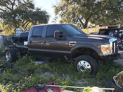 2008 Ford F-450 Lariat 2008 Ford F450 Crew Cab 6.4 Diesel 2WD Cab Chassis Salvage Rebuildable Project