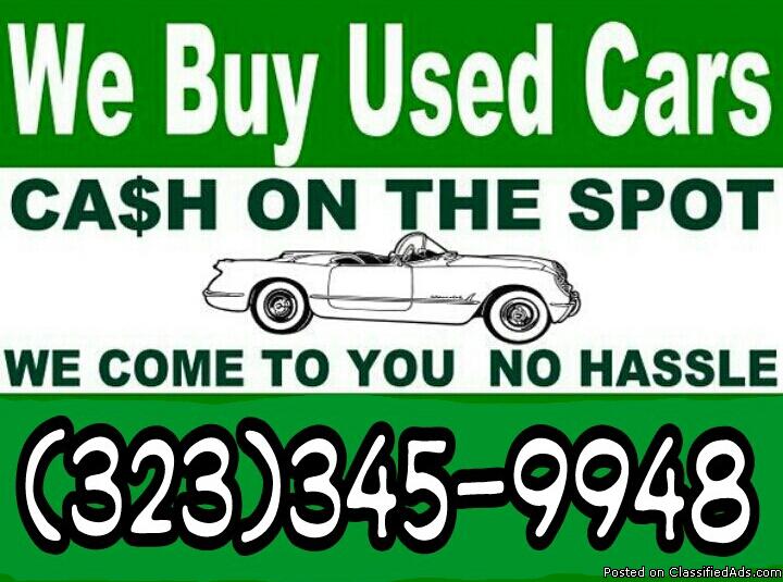 CASH FOR CARS, CASH FOR JUNK CARS