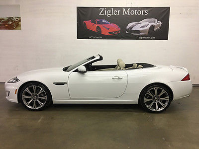 2013 Jaguar XK Base Convertible 2-Door 2013 Jaguar XK Convertible Polaris White 3OKmi Factory warranty Clean carFax